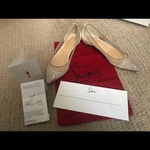 Christian Louboutin Strass Follies Crystal Flats